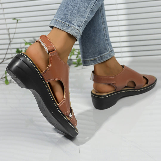 Damen Komfortable und stilvolle Sandalen mit verstellbarem Riemen R&B