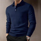 Herren Langarm Polohemd