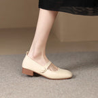 Damen elegante Slingback Ballerinas mit modischem Riemchen und bequemer Sohle R&B