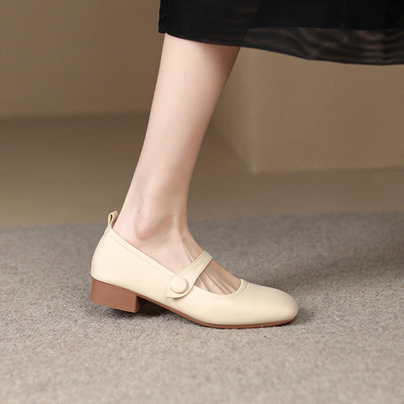 Damen elegante Slingback Ballerinas mit modischem Riemchen und bequemer Sohle R&B