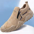 Damen Slip-On Freizeitschuhe mit rutschfester Sohle und praktischem Reißverschluss