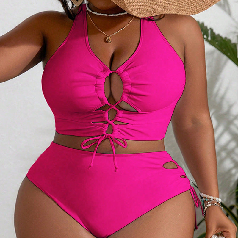 Damen Bikini-Set mit verspieltem Raffung-Design und modischen Ausschnitten R&B