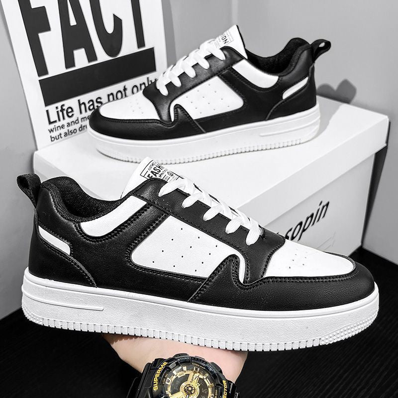 Damen Sportliche Leder Sneakers mit gepolsterter Innensohle