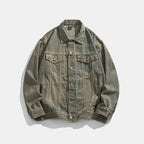 Herren klassische Denim Jacke mit schmalem Schnitt R&B