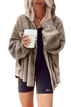 Damen lässige Oversized-Hemdjacke R&B