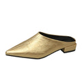 Damen Elegante und modische Mules mit niedrigem Absatz R&B
