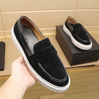 Damen Mokassin-Sneaker mit dämpfender Sohle und eleganter Wildleder-Oberfläche R&B