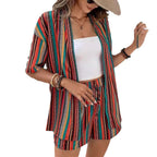 Damen farbenfrohes Resort-Outfit R&B