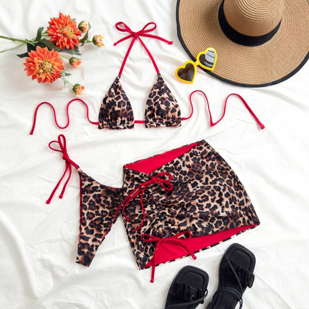 Damen Triangel-Bikini mit Wickelrock R&B