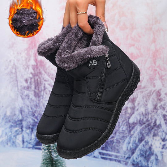 Damen Thermo-Winterstiefel mit kuscheligem Innenfutter und seitlichem Reißverschluss R&B