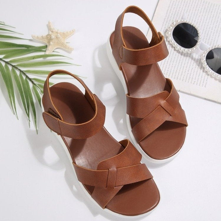 Damen Komfortable und elegante Sandalen mit Cross-Riemen R&B