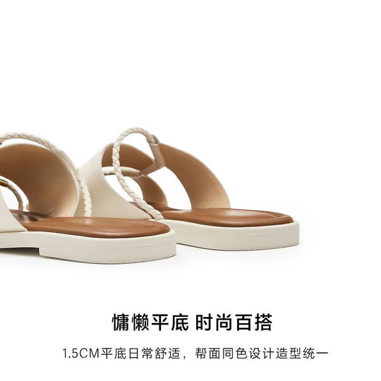 Damen Trendige Komfort-Sandalen mit geflochtenem Riemendesign R&B