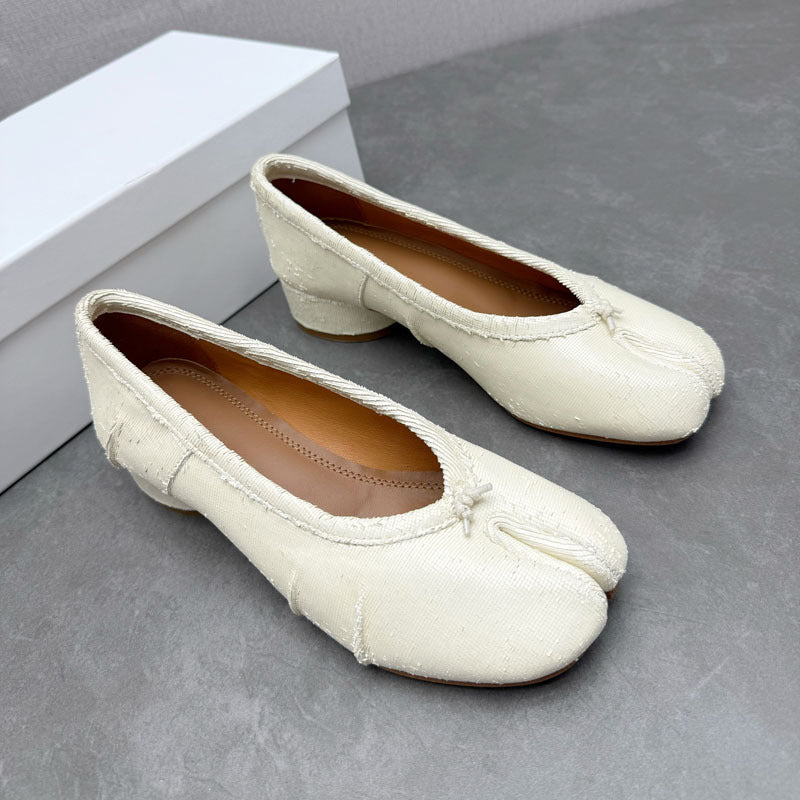 Damen Ballerinas mit schimmerndem Obermaterial und bequemer Passform