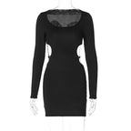 Damen Figurbetontes Minikleid mit raffiniertem Cut-Out Design R&B