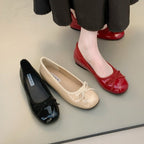 Damen Ballerinas mit dekorativer Schleifenapplikation und komfortablem Fußbett R&B