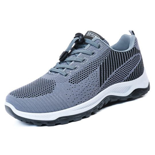 Damen Sportliche Mesh-Sneaker mit elastischem Schnellschnürsystem R&B