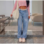 Damen Weit geschnittene Jeans im lässigen Stil