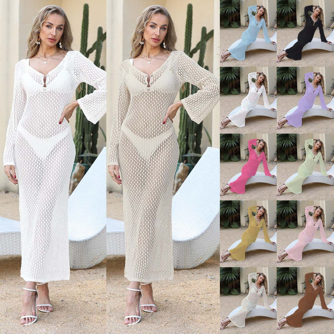 Damen Häkel-Strandkleid R&B
