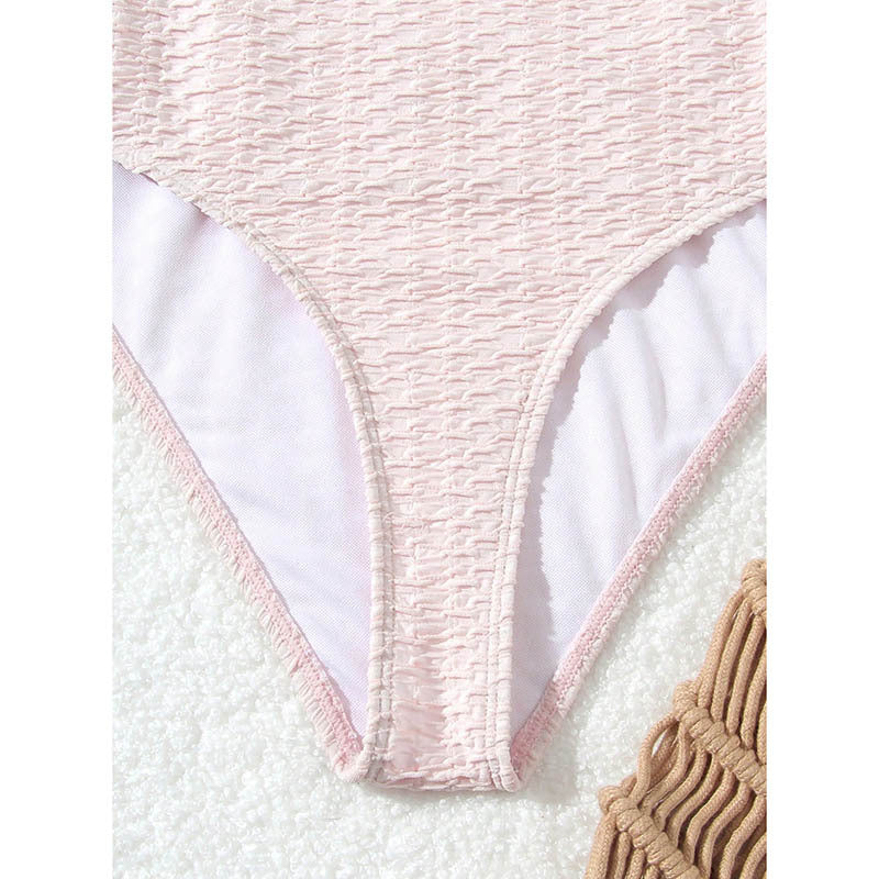 Damen Triangel-Bikini mit modischem Kettenakzent und verstellbaren Trägern R&B