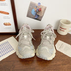 Damen Sportliche Laufsneaker mit atmungsaktiven Mesh-Einsätzen und stoßdämpfender Sohle R&B
