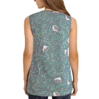 Damen Ärmelloses Blusenshirt mit floralem Print und atmungsaktivem Material R&B