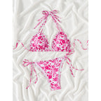 Damen Triangel-Bikini mit verspieltem Rüschen-Design R&B