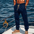 Herren Sportliche Cargo-Jogginghose mit elastischem Bund und praktischen Taschen R&B