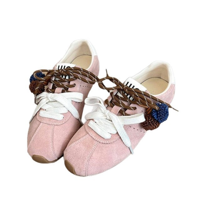 Damen modische und komfortable Sneakers mit innovativen Schnürdetails R&B