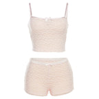 Damen Loungewear Set aus zartem Spitzenmaterial R&B