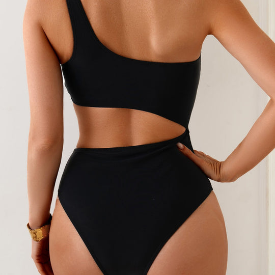 Damen Einseitiger Badeanzug mit modischem Cut-Out-Design R&B