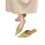 Damen spitze Mules aus weichem Veloursleder R&B