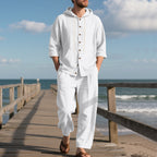 Herren bequeme Freizeit-Hose und Kapuzenjacke Set R&B