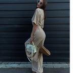 Damen eleganter Jumpsuit mit lockerem Schnitt R&B