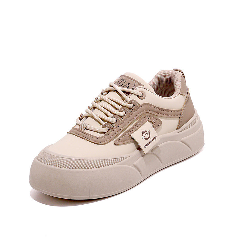 Damen modische Sneakers mit dicker Profilsohle und atmungsaktiver Struktur R&B