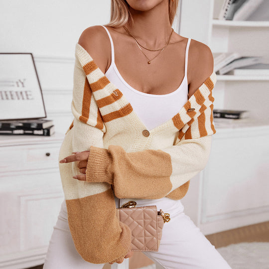 Damen Layering Strickjacke R&B