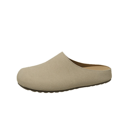 Damen bequeme Pantoletten aus hochwertigem Wildleder mit komfortabler Innensohle R&B