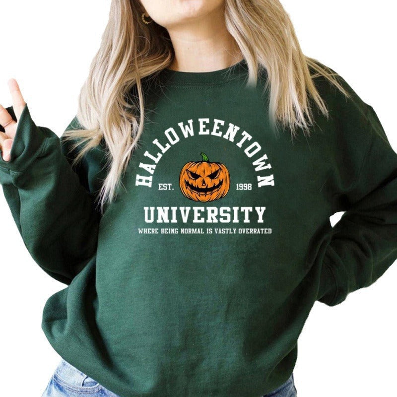 Damen Sweatshirt mit kreativem Halloween-Design und bequemer Passform