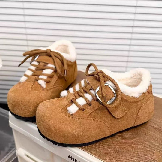 Damen Mokassins mit weichem Futter und verstellbarem Riemen R&B