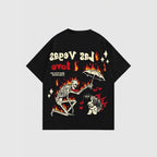 Damen Grafik T-Shirt mit einzigartigem Skelettmotiv und lR&Bhaftem Druck R&B