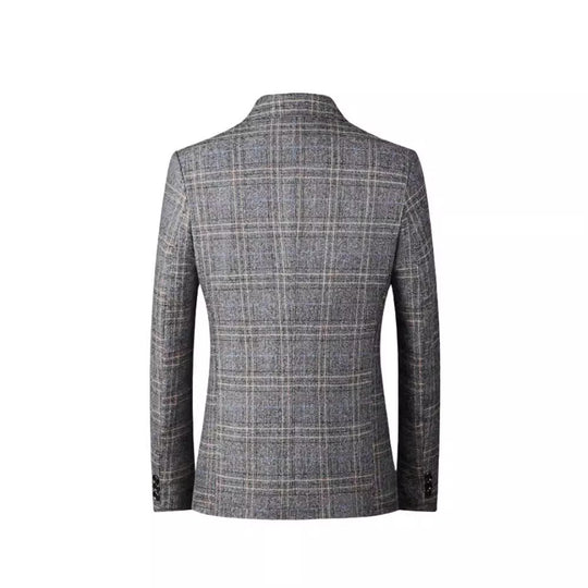Damen elegante kariert Blazer R&B