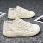 Damen Atmungsaktive Freizeitsneaker mit floralem Design und flexibler Sohle R&B