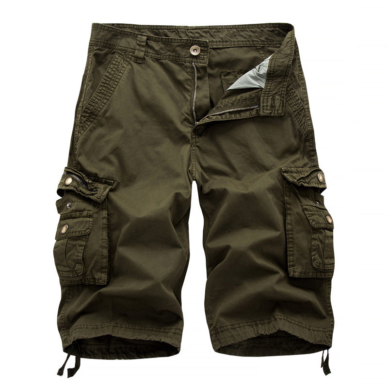 Herren Cargoshorts mit multifunktionalen Taschen und elastischem Bund