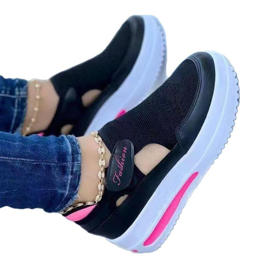 Damen hochwertige Sport Slip-On Sneakers R&B