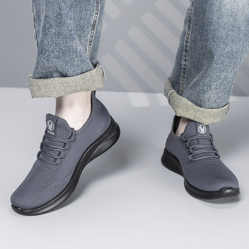 Damen Lauf-Sneaker mit atmungsaktiver Strick-Oberfläche und rutschfester Sohle R&B