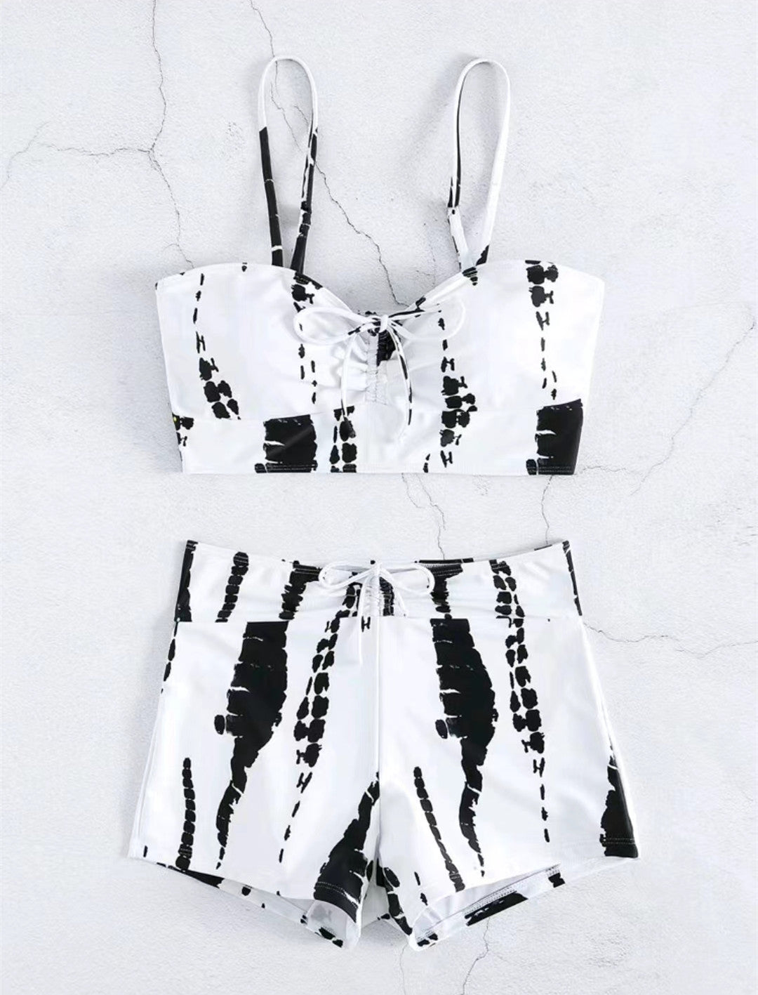 Damen Zweiteiliges Badeoutfit mit verspieltem Knotendesign R&B