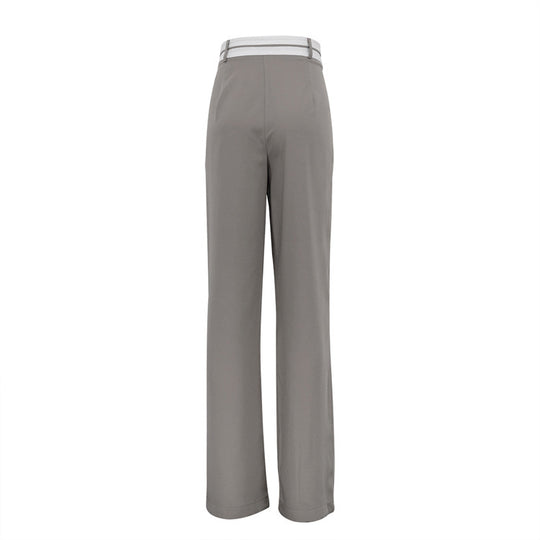 Damen weite Hochbundhose mit eleganten Falten R&B