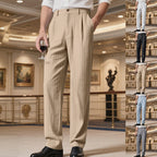 Herren elegante Anzughose mit feinem Nadelstreifen und bequemer Passform R&B