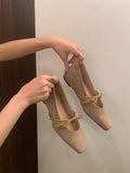 Damen Elegante Mules aus weichem Wildleder mit modischem Schleifen-Detail R&B