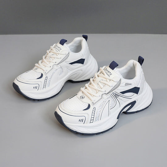 Damen Sportliche Sneakers mit atmungsaktiver Mesh-Oberfläche und stoßdämpfender Laufsohle R&B