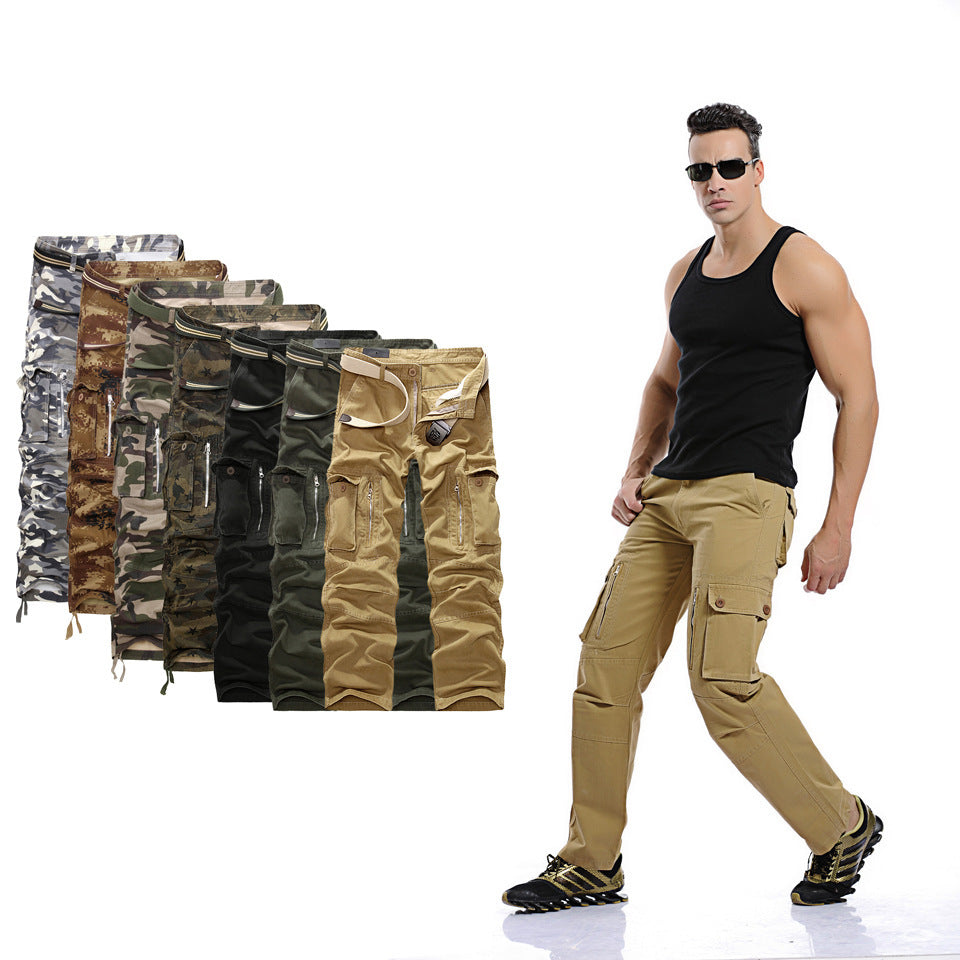 Herren Cargo-Hose mit praktischen Reißverschlusstaschen und elastischem Bund R&B